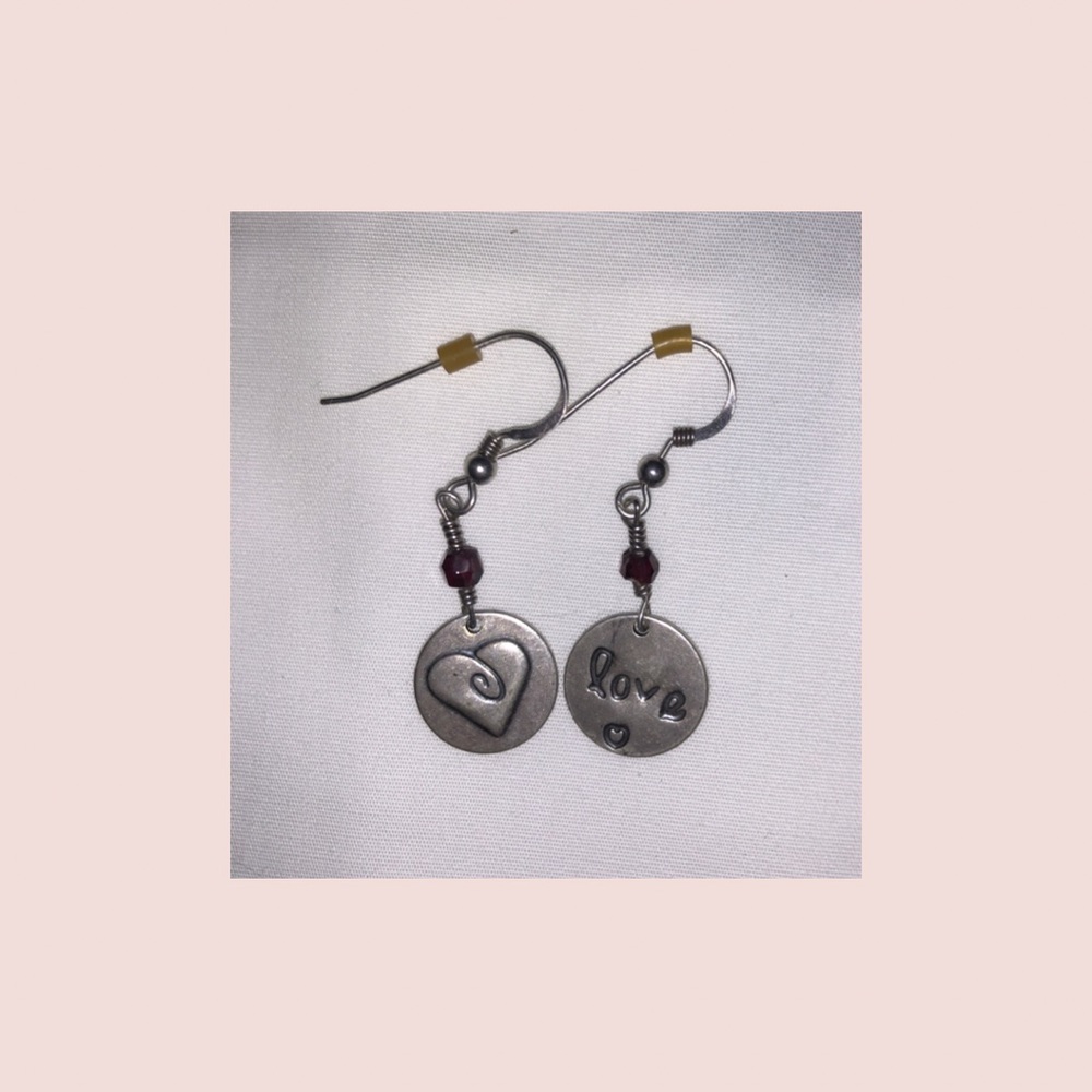 love dangle earrings